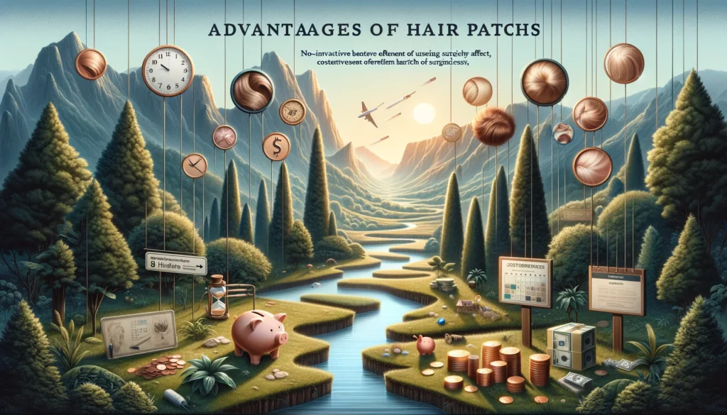 Image illustrating Advantages of Hair Patches