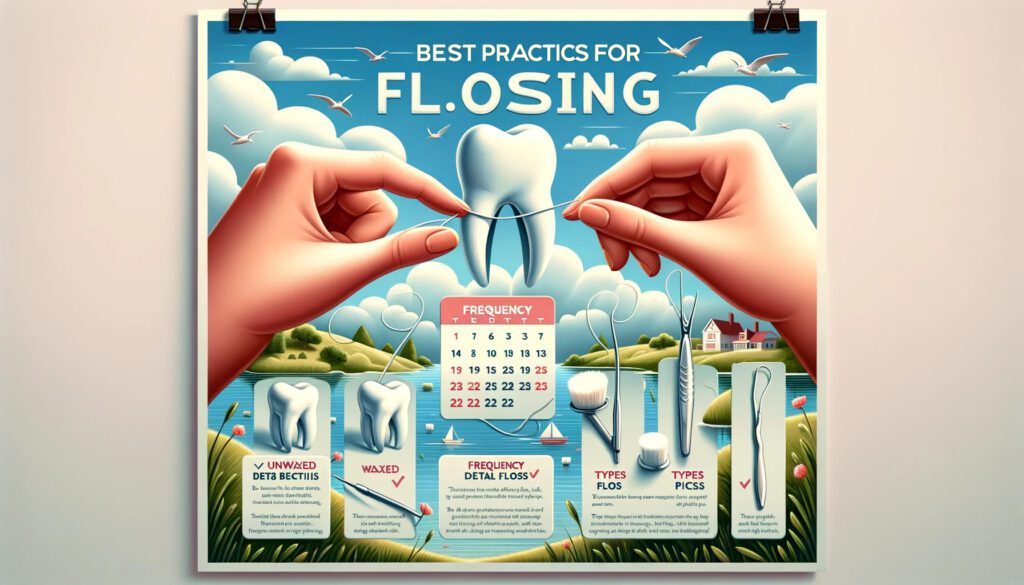 illustration of Best Practices for Flossing