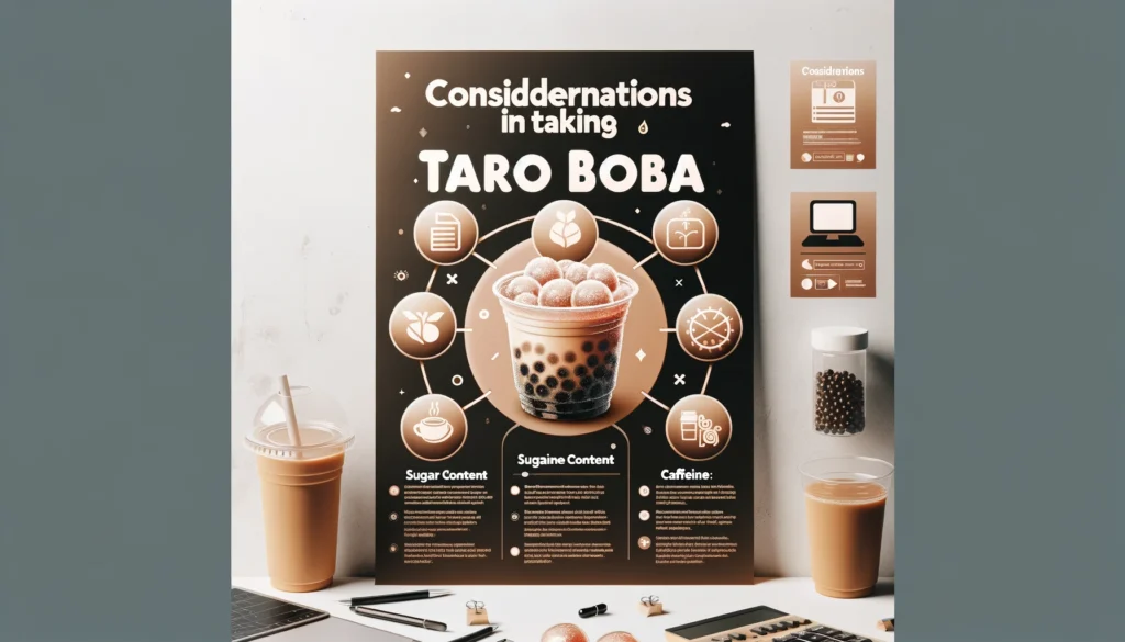 Image illustrating Considerations in taking Taro Boba