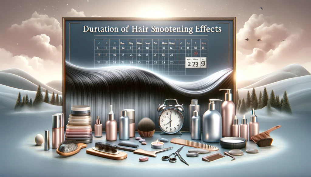 illustration of Duration of Hair Smoothening Effects