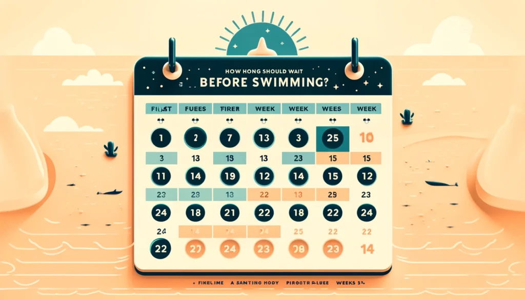 illustration of How Long Should You Wait Before Swimming
