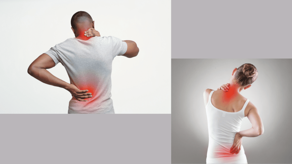 Illustration of Neck and Back Pain
