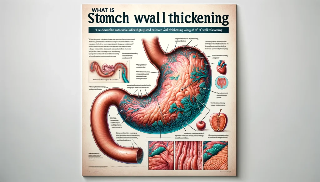Illustration of Stomach Wall Thickening