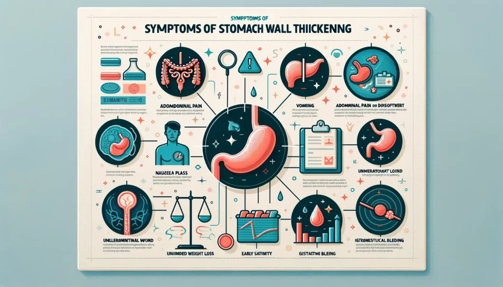 Illustratio of Symptoms of Stomach Wall Thickening