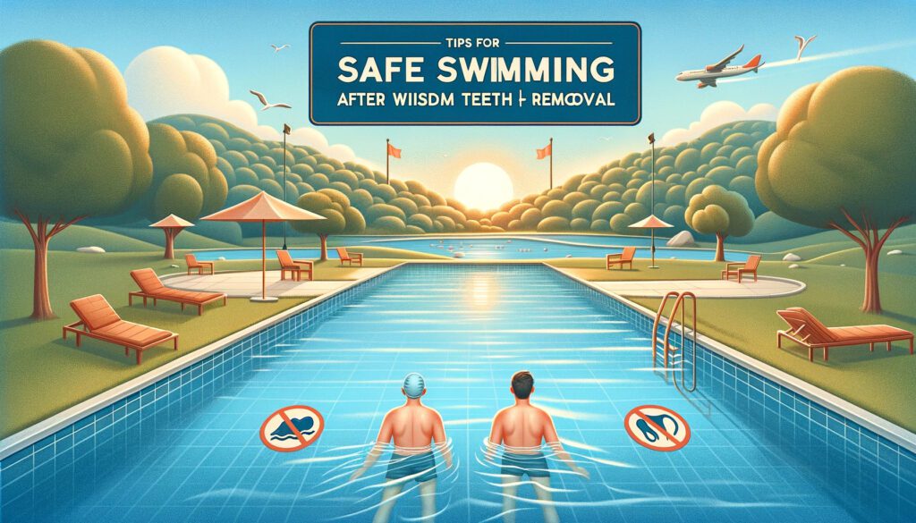 Image illustrating Tips for Safe Swimming After Wisdom Teeth Removal