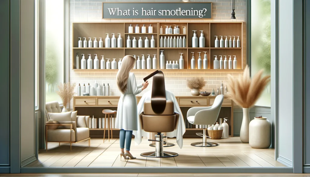 image with the heading What is Hair Smoothening