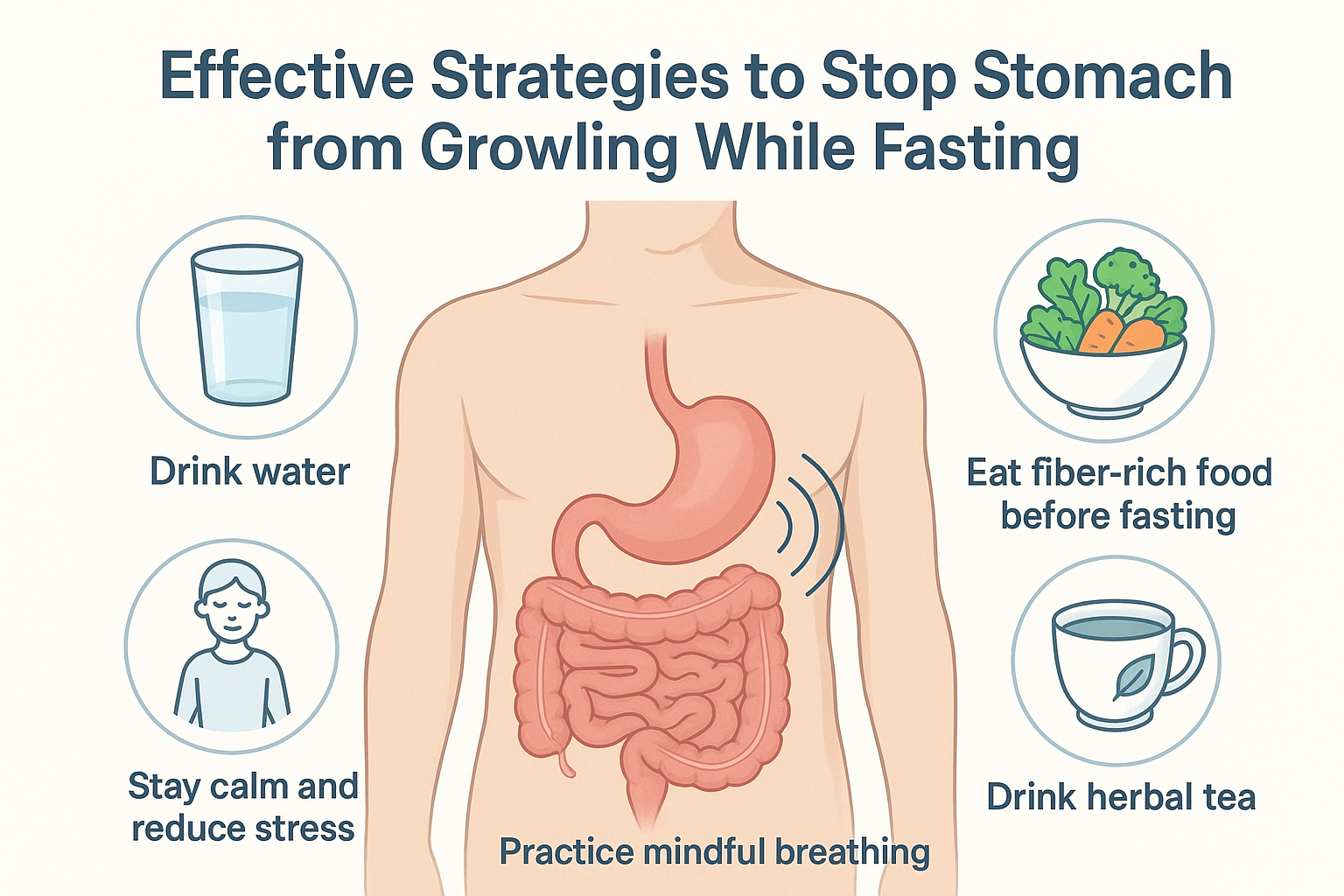 How to Stop Stomach from Growling While Fasting?| HEH 2 stomach strategies