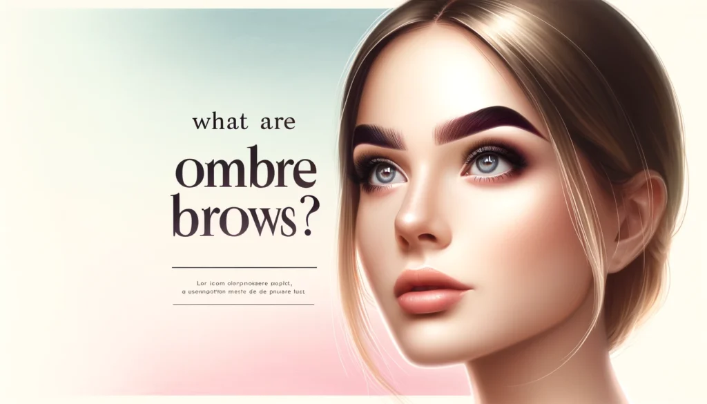 Image showing girl having Ombre Brows