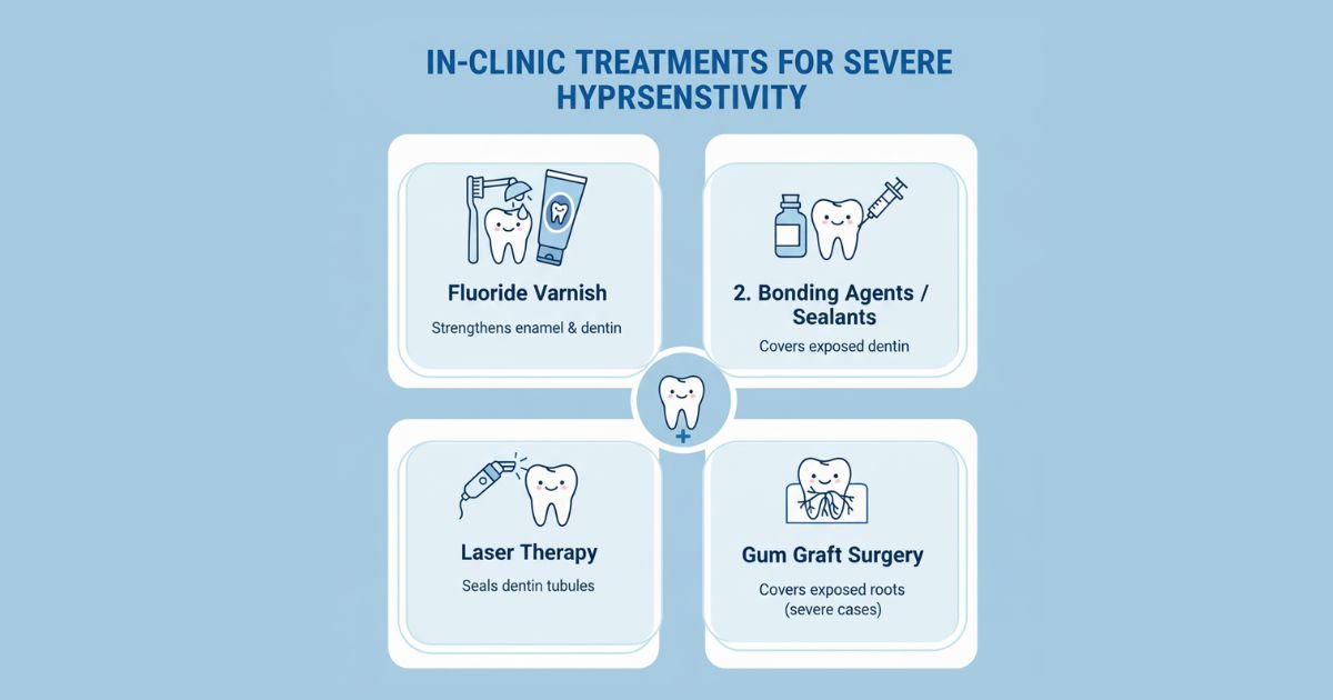 IN-CLINIC TREATMENTS OF SEVERE SENSITIVITY IN-CLINIC TREATMENTS OF SEVERE SENSITIVITY
