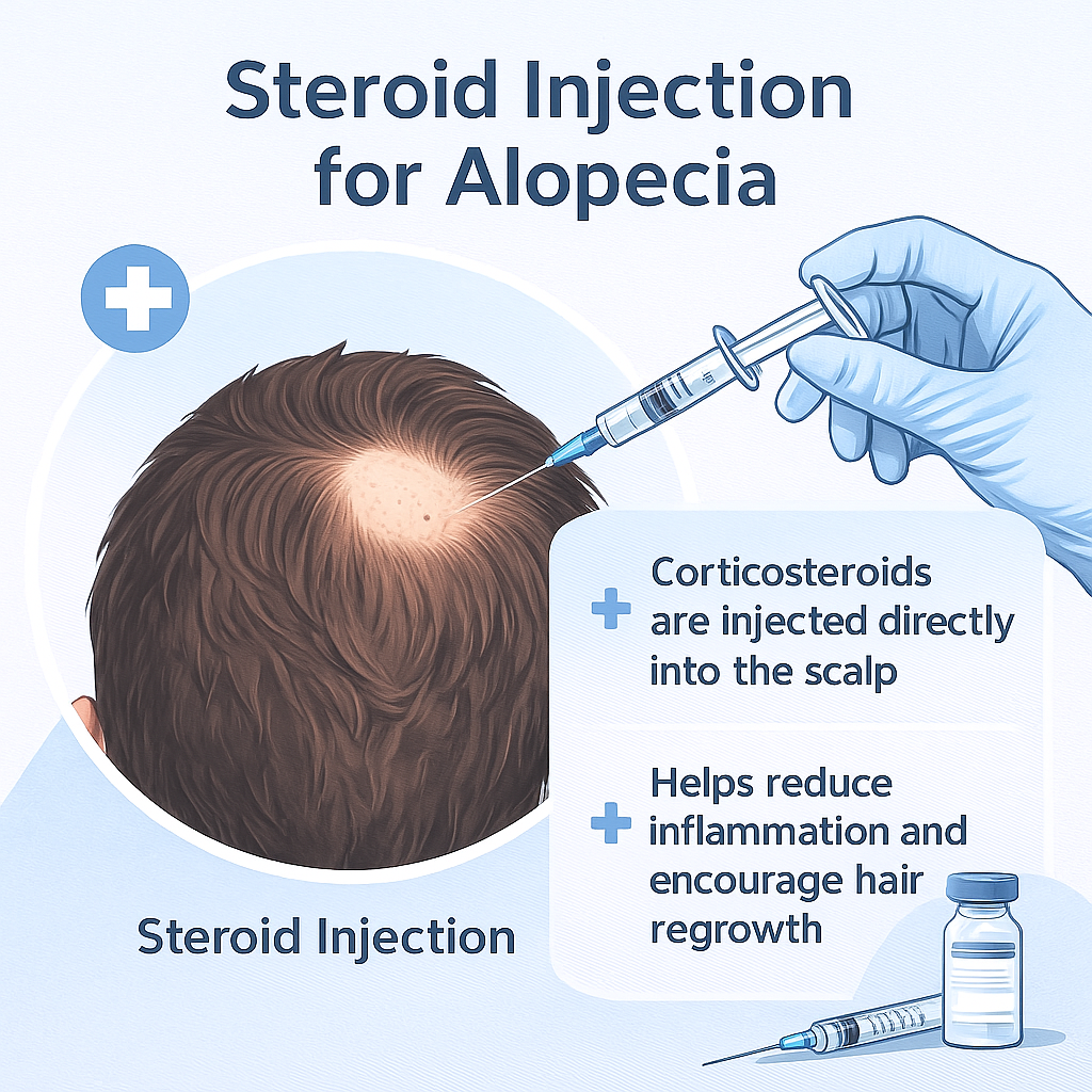 Home 2 Steroid Injection for Alopecia